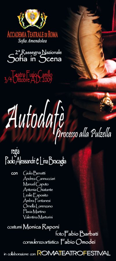 Autodafè – Accademia Sofia Amendolea - Locandina